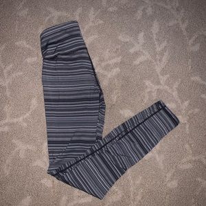 women’s Athleta stripped leggings